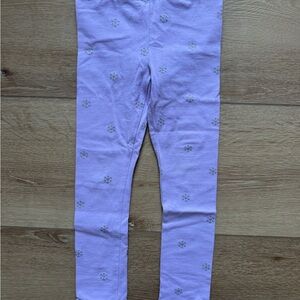 Crewcuts Lavender Leggings with Snowflake Pattern